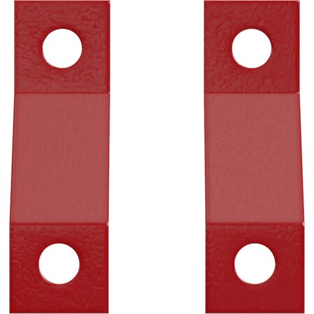 Ekena Millwork Premium Z-Brackets for Barn Door Track (set of 2), Regal Red GB6001TZRR